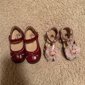 2 pairs of Shoes Set - Red and Pink